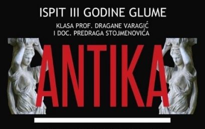 Ispitna predstava treće godine glume danas na Sceni Studio u JDP-u 18 