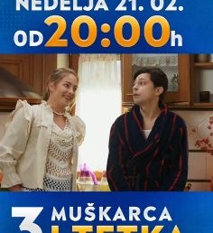 DIPL. GLUMICE AKADEMIJE U NOVOJ SERIJI “TRI MUŠKARCA I TETKA“ NA TV PRVA