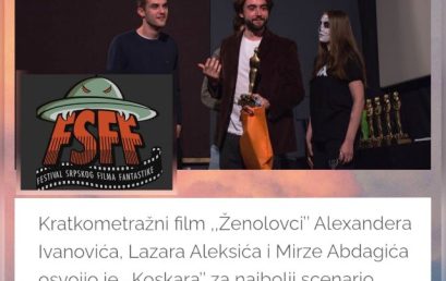 NA FESTIVALU SRPSKOG FILMA NAGRAĐEN FILM “ŽENOLOVCI” TROJICE STUDENATA AKADEMIJE