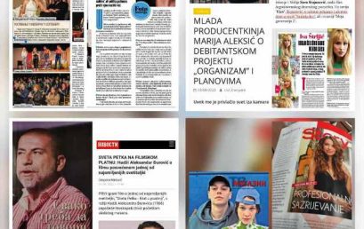 OBJAVE MEDIJA O NAŠIM STUDENTIMA I NJIHOVIM PROJEKTIMA TOKOM LETA 2022.