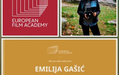 EMILIJA GAŠIĆ DIPL. REDITELJKA AKADEMIJE NOVA ČLANICA EVROPSKE FILMSKE AKADEMIJE