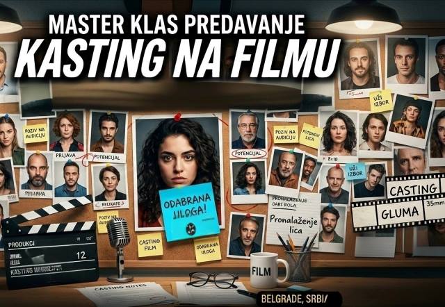 MASTAR KLAS ZA STUDENTE AKADEMIJE – “KASTING NA FILMU” 5. MARTA 2026.