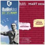 PREDSTAVE STUDENATA AKADEMIJE NA “ČKALJINIM DANIMA“ U KRUŠEVCU I SCENI „KUĆA“ U SOMBORU